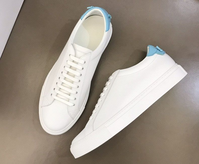 New Style Luxury Accessories Couple Style Lace-up White Sneakers Korean Version Breathable Casual Board Trendy Brand Men's Shoes_voghion.com