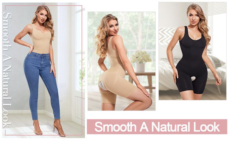 Korsetes kombinezons ar atvērtu kājstarpi, bezšuvju, formējoša apakšveļa, vidukļa un vidukļa formas korekcijas kombinezons_voghion.com