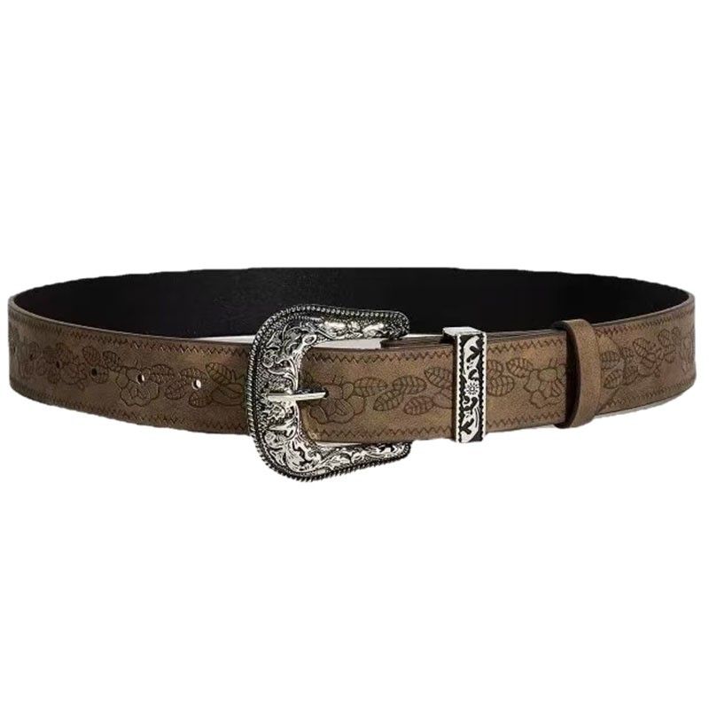 American Style Embossed Wide For Women, Versatile Jeans Belt With High-End Feel, Niche Personality Waist Chain_voghion.com