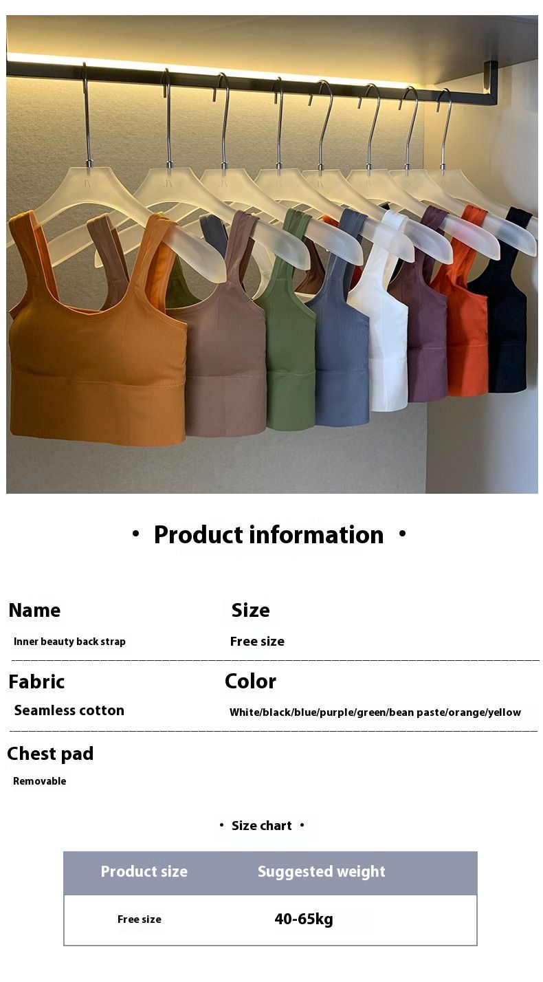 Bellissima base posteriore a forma di U, copertura del torace, canotta senza spalline, capospalla da donna, anti-esposizione, biancheria intima da ragazza piccante_voghion.com