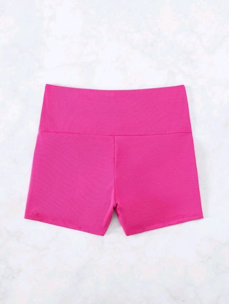 Swim Printed Damen Boxer Konservative High Waist Kordelzug Strand Single Shorts_voghion.com