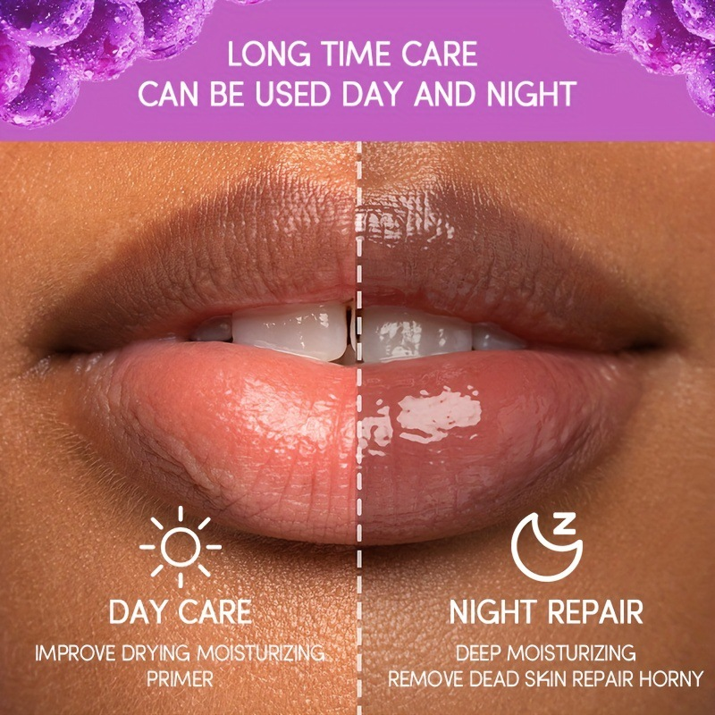 El cuidado de mascarilla congelada con sabor a uva de venta caliente de USHAS hidrata e hidrata las líneas de los labios_voghion.com