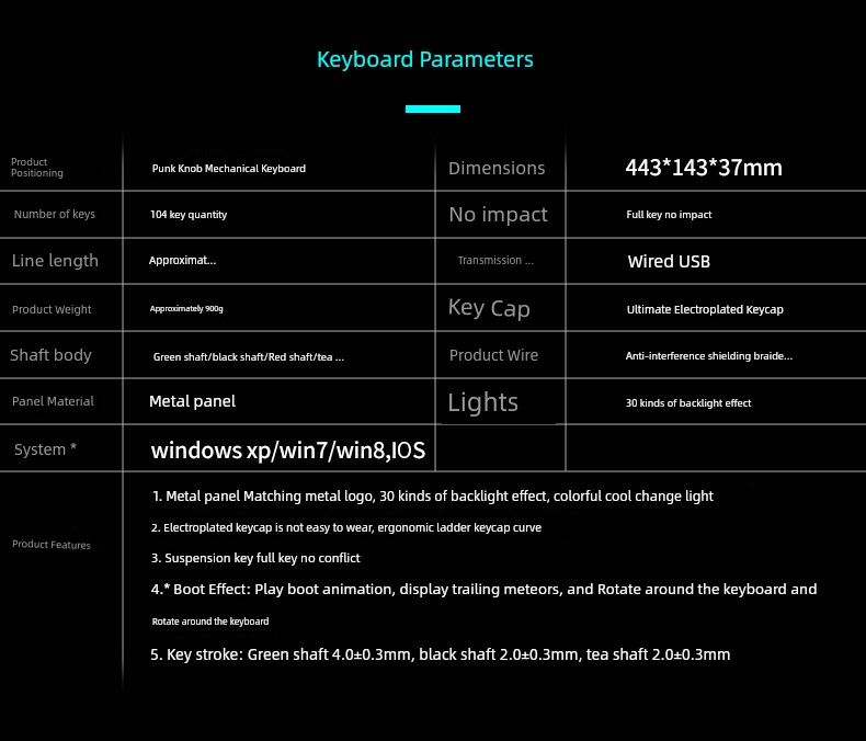 X60 Steam Transparent Punk Retro Nical Key Mouse Suit Gaming Male Titanium Alloy Keyboard With Knob_voghion.com