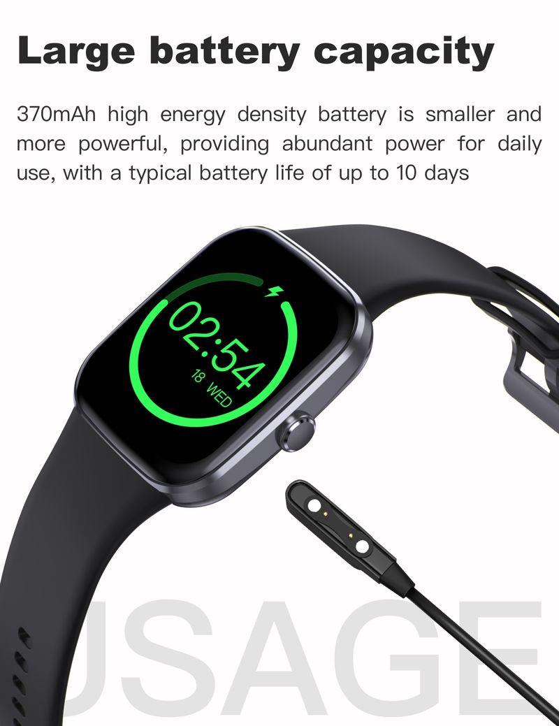 Q32 Heart Rate Blood Pressure Blood Oxygen Sleep Music Multi Sports Female Cycle Waterproof Bluetooth Call Smart Watch_voghion.com