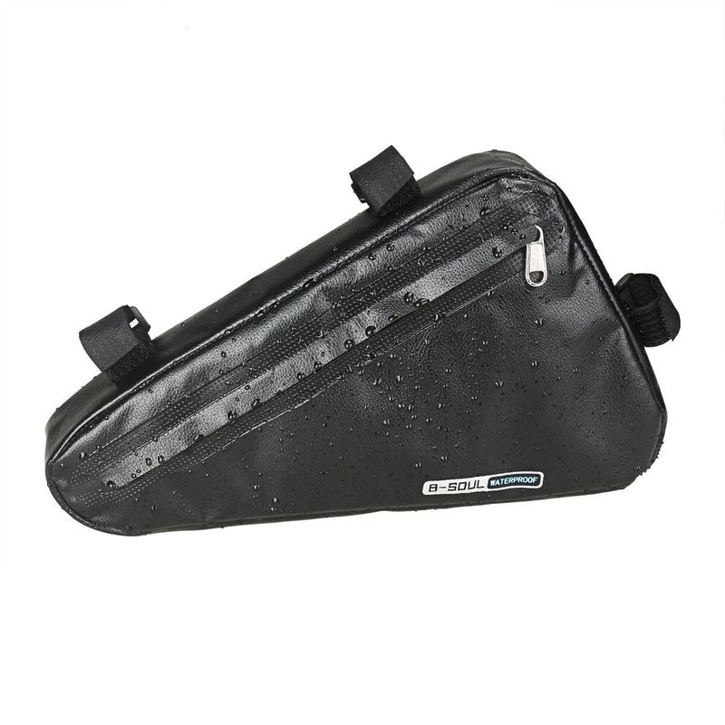 Bolsa de bicicleta com bolsa triangular de grande capacidade, bolsa de viga frontal com bolsa de selim de tubo superior totalmente à prova d'água, bolsa de armazenamento para bicicleta de estrada de montanha_voghion.com
