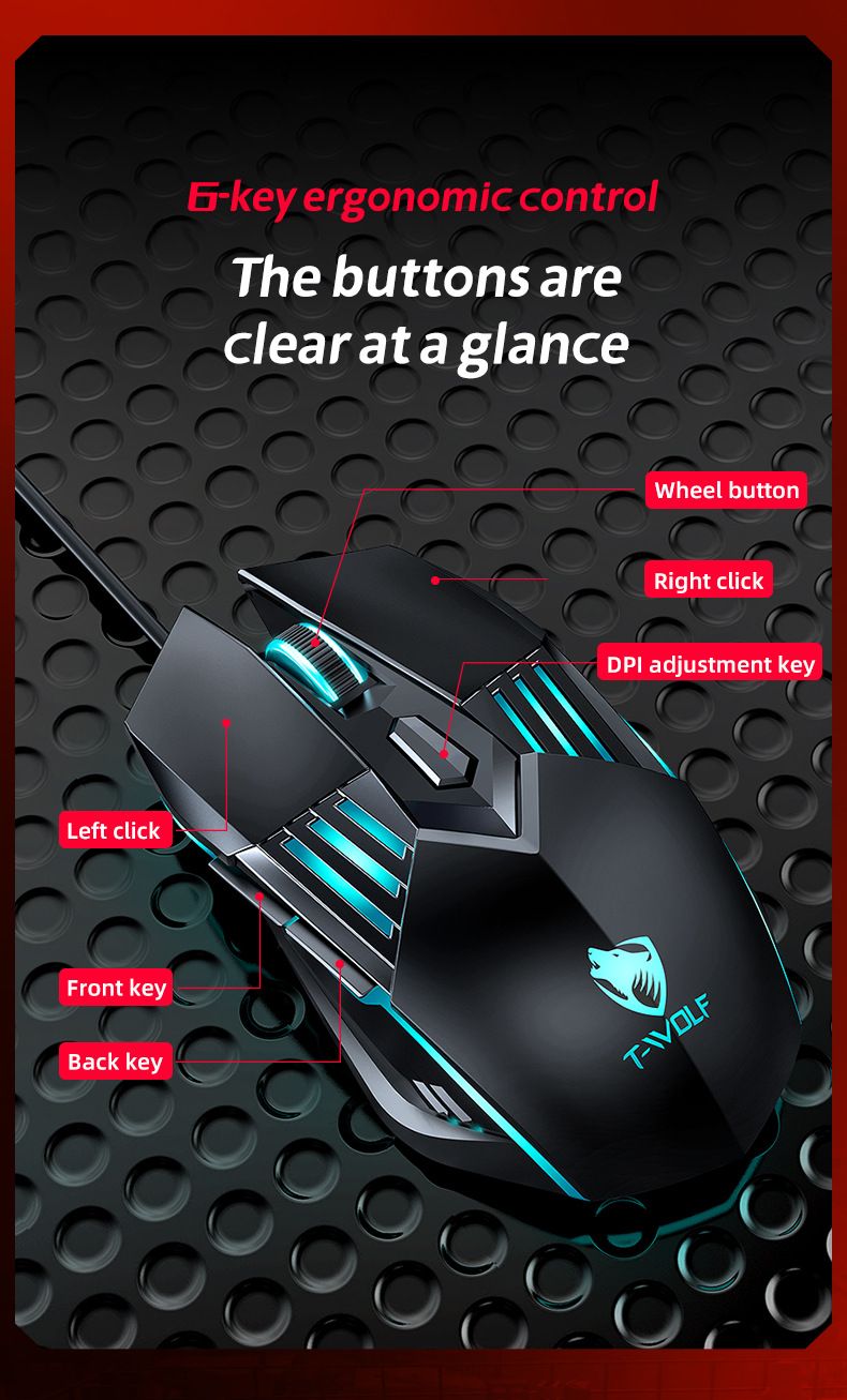 TBTF700 Mechanical Keyboard, Mouse, Earphones, Mouse Pad, Three Or Four-piece Set, E-sports Game Set_voghion.com