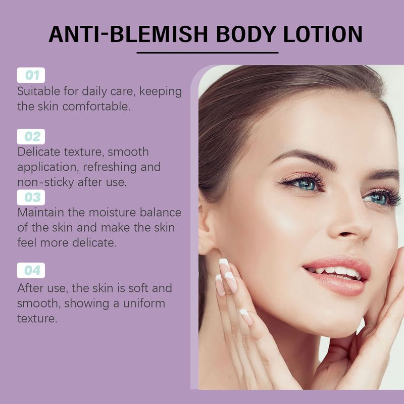 OUHOE Berry Scented Acne Moisturizing Lotion Lightens Acne, Firming Skin, Cleansing, Moisturizing And Smoothing_voghion.com