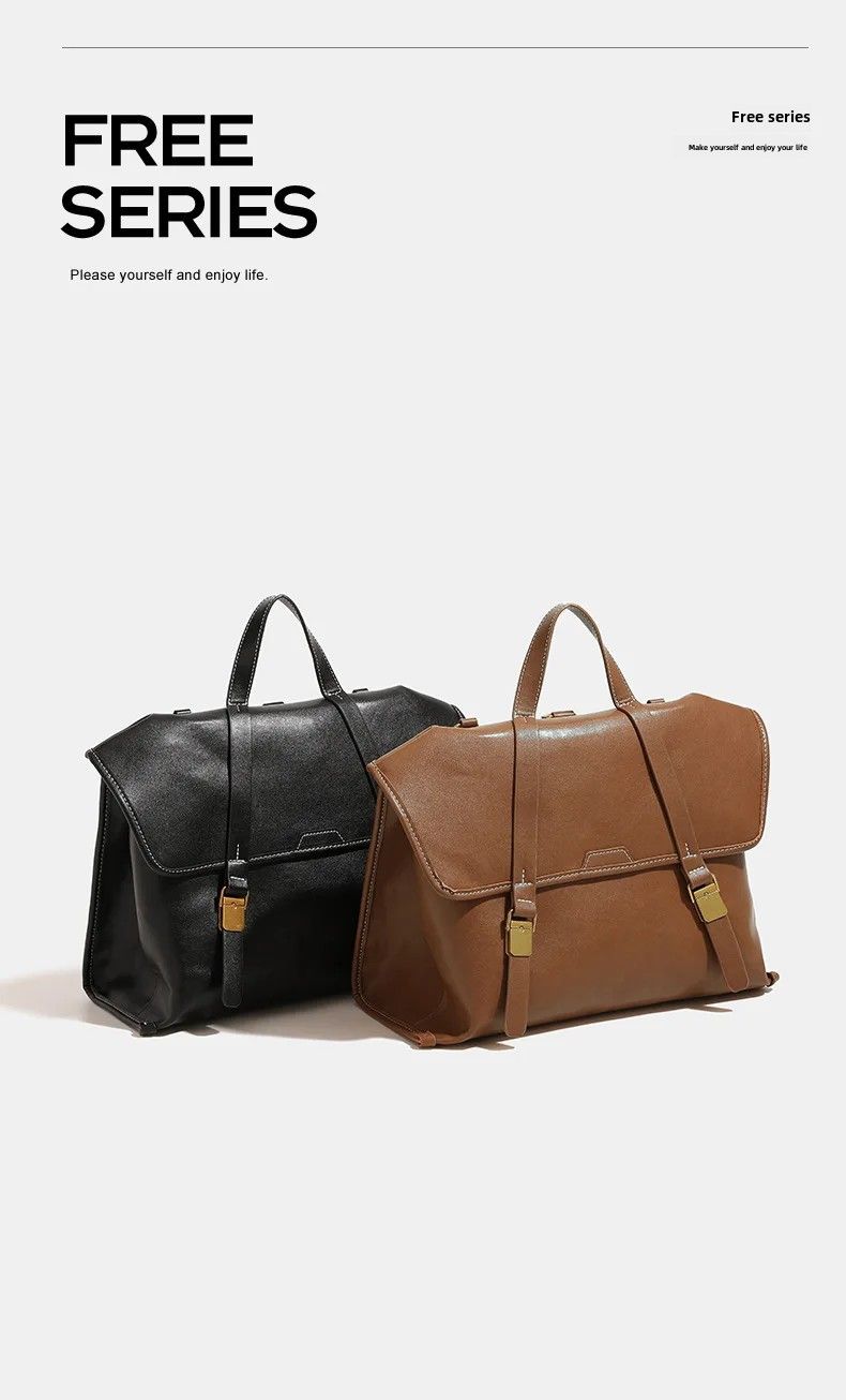 2024 Zomer Nieuwe Niche High-end Mode Rugzak Vintage Grote Capaciteit Tote Foreway Computertas Voor Zakelijke Werkzaamheden_voghion.com