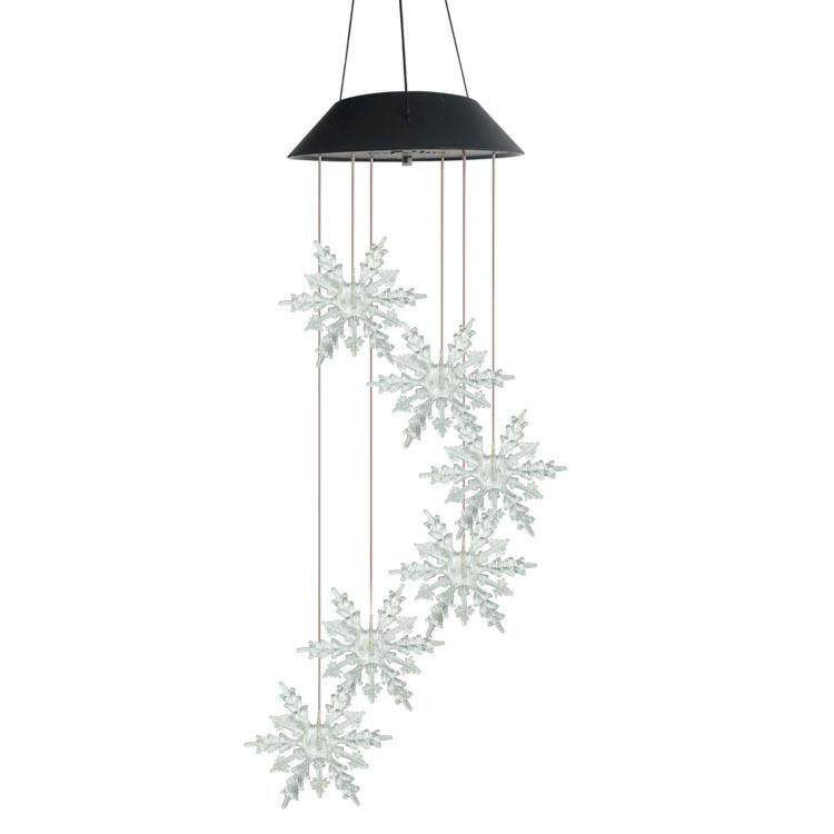Solarna lampa wiatrowa z kulkami ryżowymi, zmieniająca kolor kolibra, lampa LED do ogrodu na zewnątrz, lampa wisząca_voghion.com