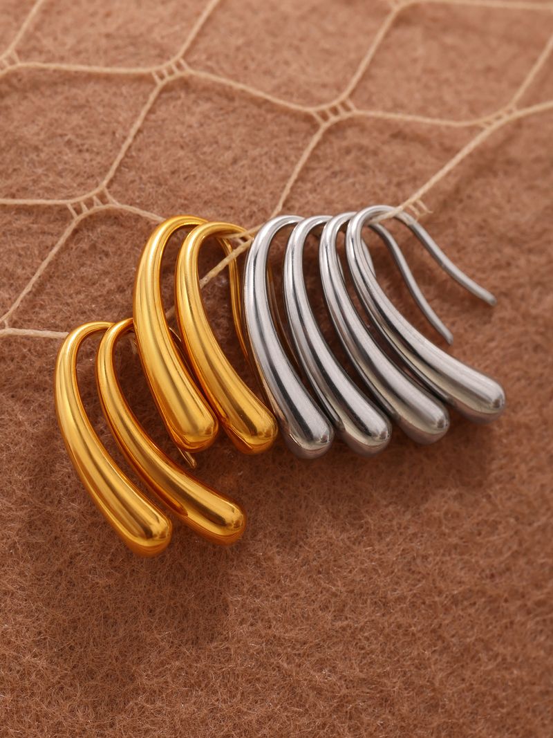 Drop-shaped Ear Hook Earrings, Minimalist Niche Design Earrings._voghion.com