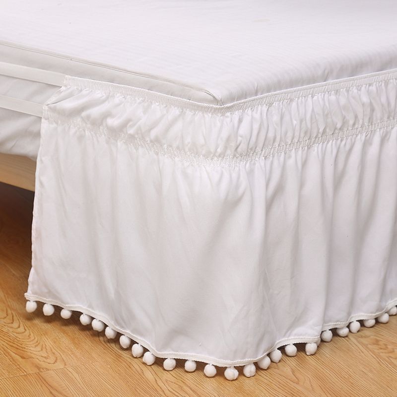 Gonna elastica per letto - Tinta unita con design antiscivolo (facile da installare, adatta a materassi da 20 a 40 cm, antipiega, Queen/King size)_voghion.com