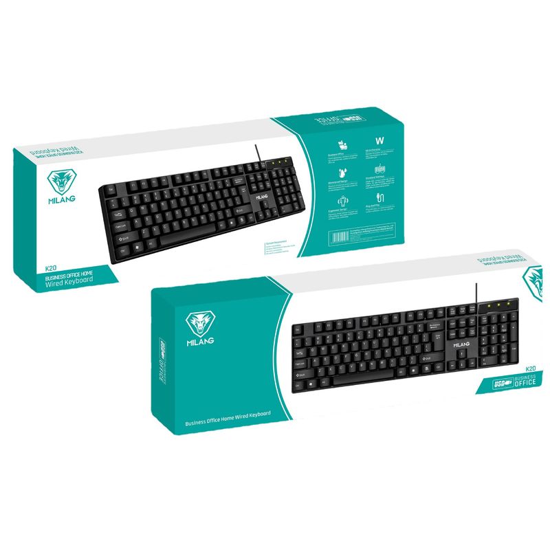 Mi Lang T20 Kabelgebundenes Maus-Tastatur-Set für Desktop-Notebook, Heimgebrauch, gewerbliche Nutzung, Büro, Tippen für Männer und Frauen, bequem_voghion.com