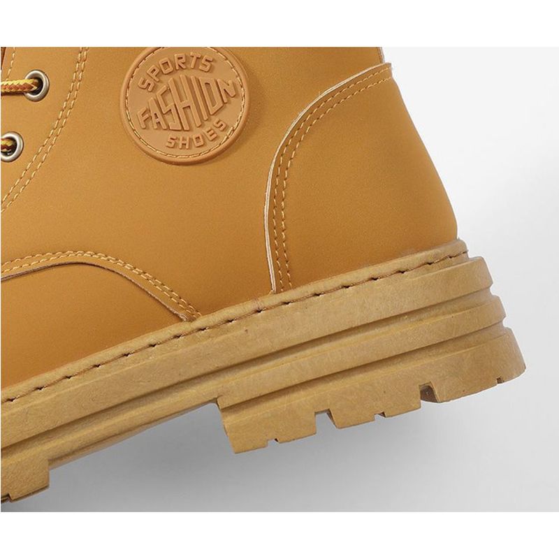 Men's Martin Autumn New High-top Work British Style Short Korean Version Versatile Thick-soled Boots Trendy Shoes_voghion.com