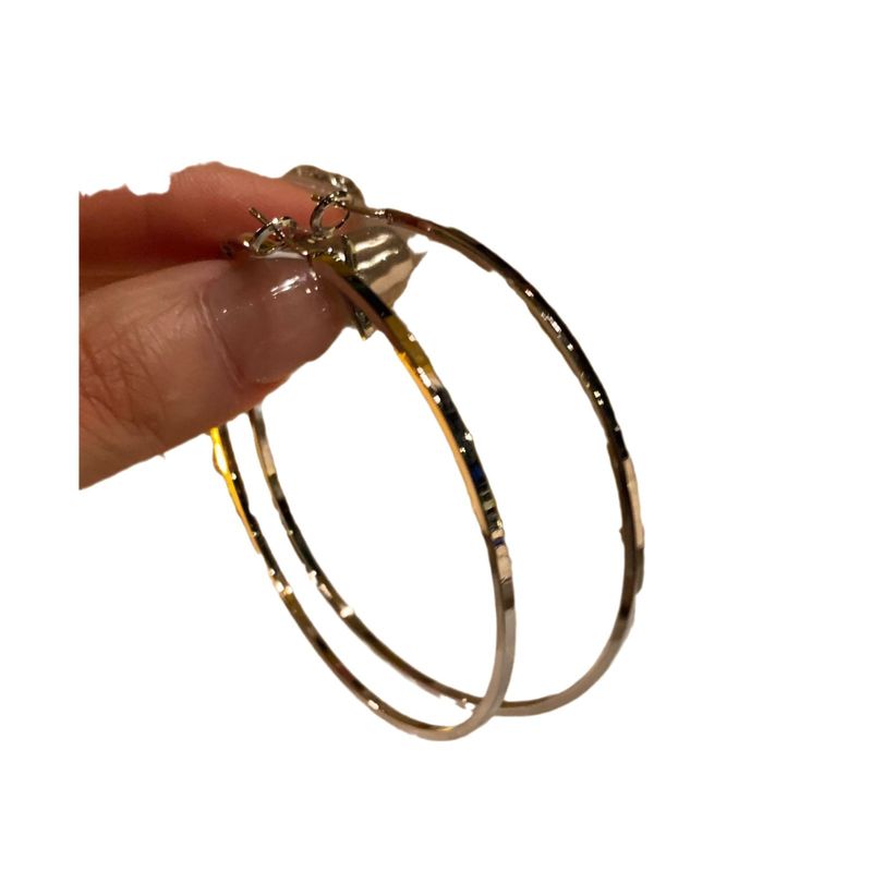 Silver Needle Oversized Circular With Simple Exaggerated Design, Fashionable And High-end Earrings_voghion.com