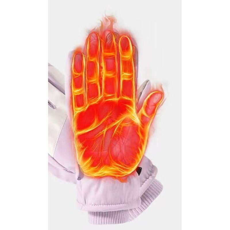 Women's Winter Thickened Fleece Ski Gloves With Touchscreen Function For Cycling, Inline Skating, Outdoor Riding_voghion.com