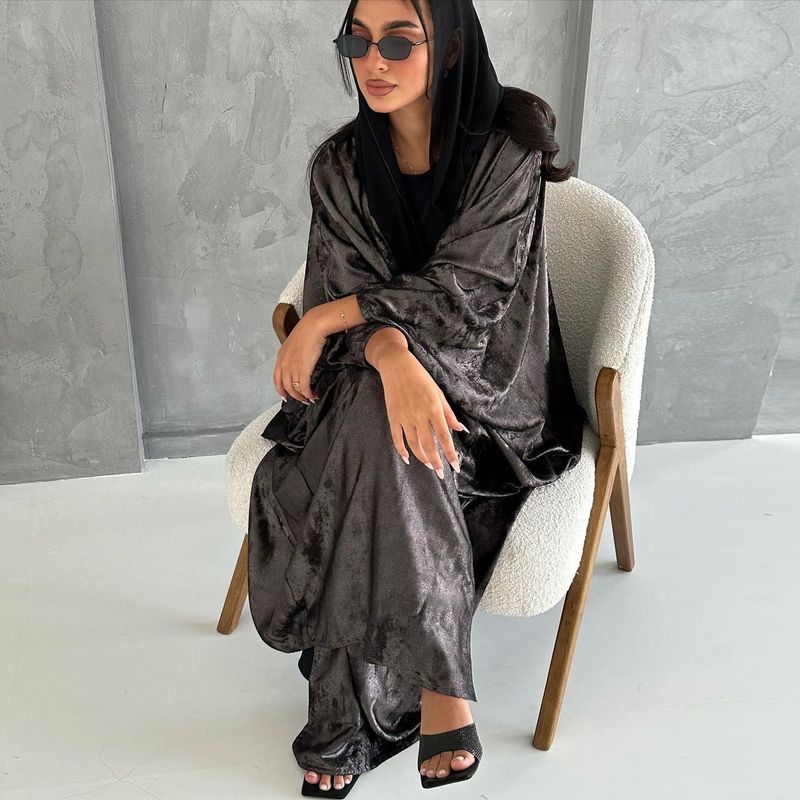 Dameskleding Mode Gewaad Dubai Grote Maat Cardigan Moslim_voghion.com
