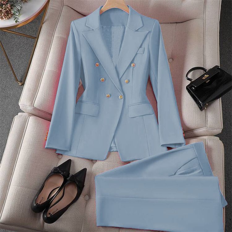Women's Clothing Spring Red Suit Jacket Women's New Professional Temperament Commuter Small Fashion Suit Set_voghion.com
