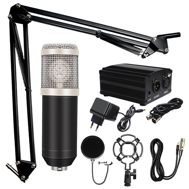 Professionelles Mikrofon BM 800 Karaoke-Kondensator-Kits Bundle Mikrofon für Computerstudio_voghion.com