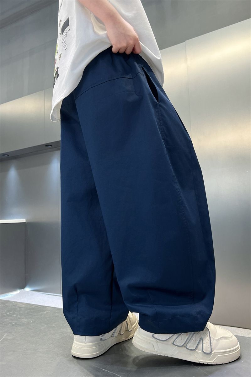 Kids’ Clothing Boys Summer Solid Color Anti Mosquito Pants New Style Medium And Large Children's Summer Children's Thin Trousers Boys Casual Pants_voghion.com