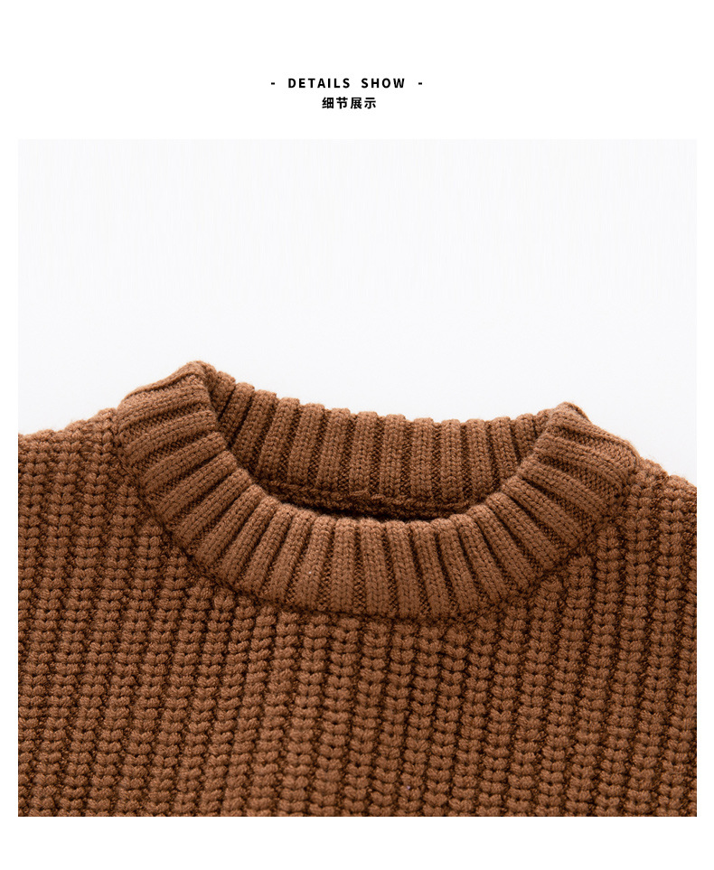 Ins hot style foreign trade cross-border children's clothing baby sweater baby boy girl child autumn and winter loose knitted jacket_voghion.com