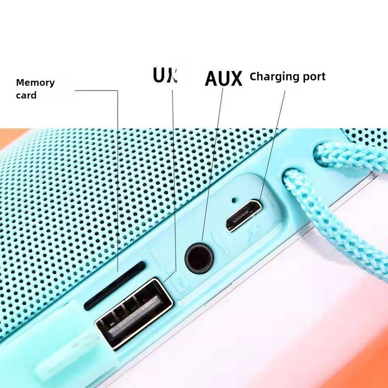 Bluetooth Audio Colorful Pulsating Led Bluetooth Speaker Creative Subwoofer Atmosphere Card Small Audio_voghion.com