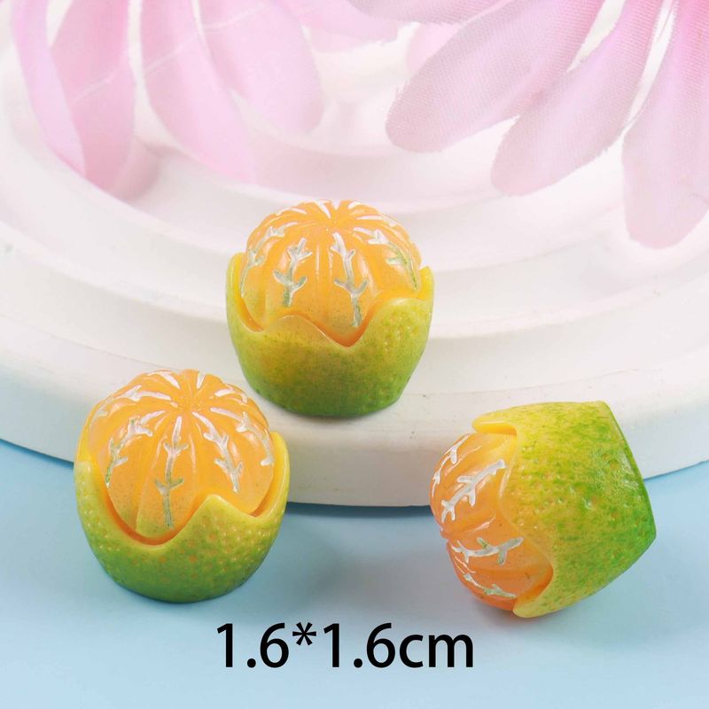 3D Obst Orange DIY Schmuck Kreative Ohrringe Schlüsselanhänger Handarbeit Material Telefon Fall Zubehör_voghion.com