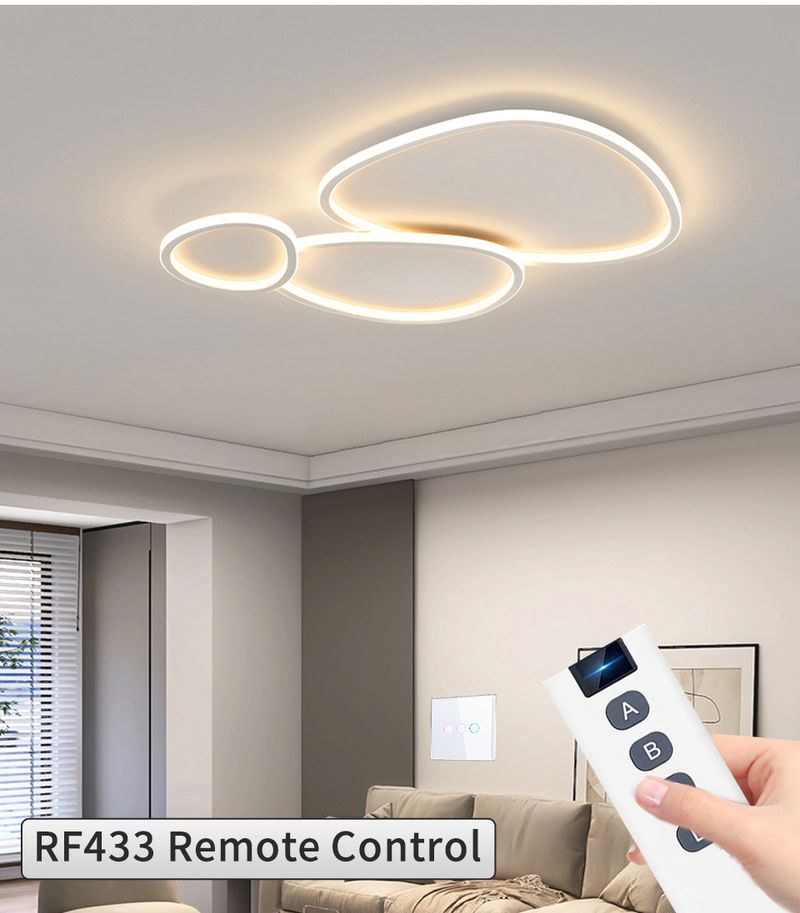 Smart Touch-afbryder Tuya Wifi-vægafbryder Alexa til belysning 1/2/3-gang 433Mhz 220V/110V uden neutral Google Home_voghion.com