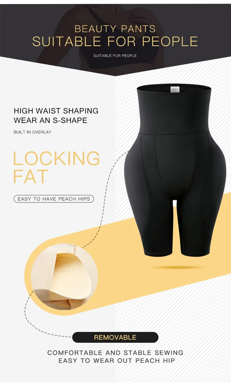 Taille Bauch Shaper Frauen Hüfte Pads Höschen Butt Heber Körper Shapewear Butt Enhancer Sexy Bauch Shaper Hohe Taille Gefälschte Ass_voghion.com