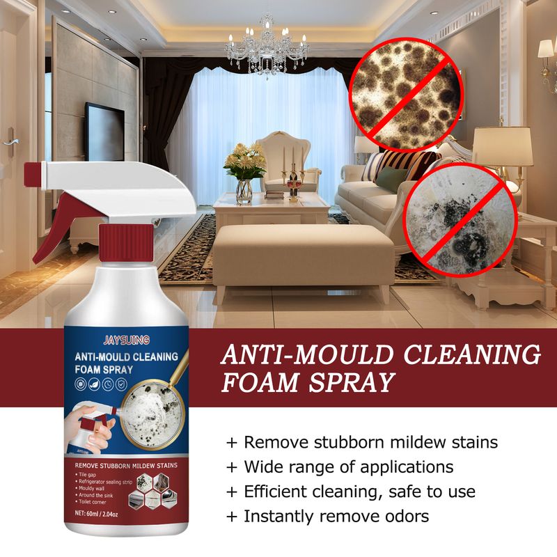 Jaysuing Schuimreiniging Schimmelverwijderaar Spray, Keramische Tegelmuur Badkamer Siliconen Multifunctionele Reiniging Schimmelverwijderaar Spray_voghion.com