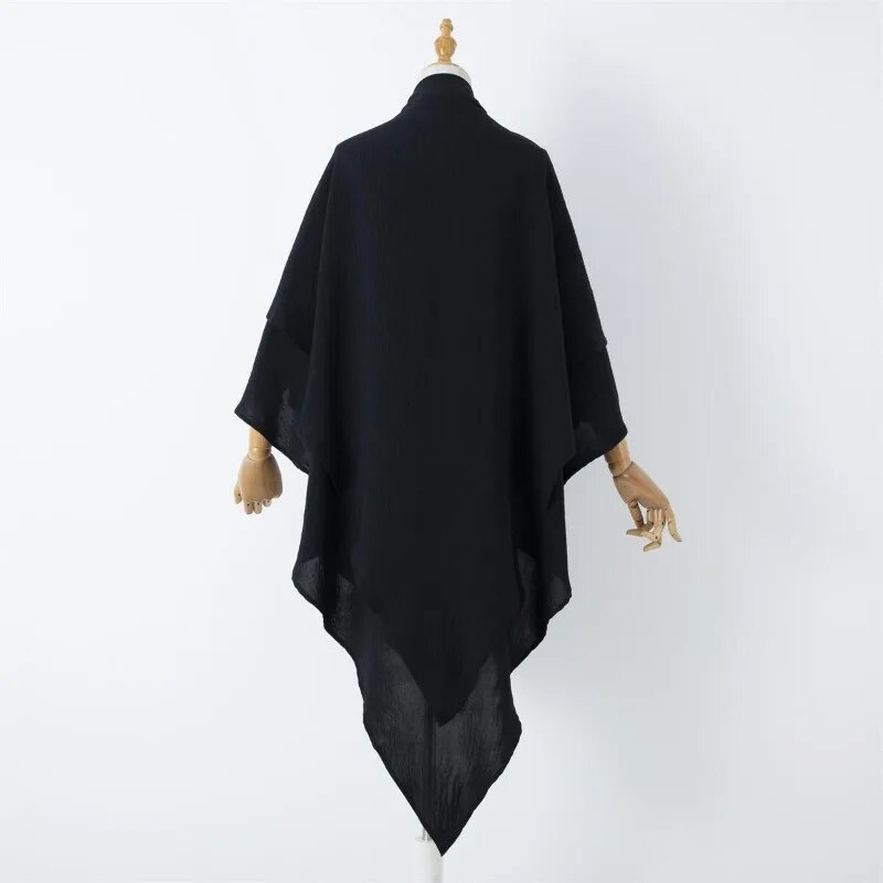 1 buc Ice Silk dublu strat Paryer Hijab respirabil islamic Dubai stil lung instant eșarfă, potrivit pentru festivaluri și rugăciuni_voghion.com