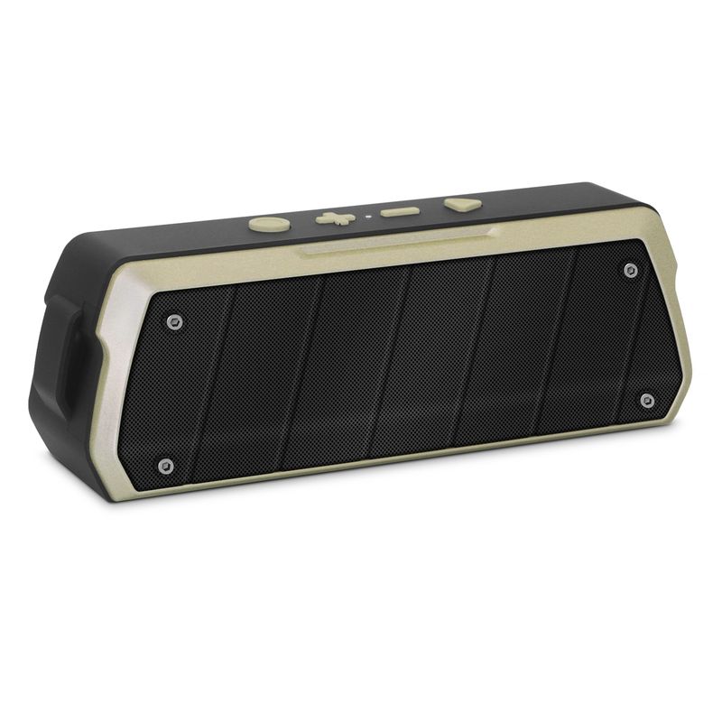 Nowy głośnik Bluetooth Rixing NR-5000 IPX5 o wysokiej wierności, obsługuje połączenia głośnomówiące / kartę TF / FM / dysk U (złoty)_voghion.com