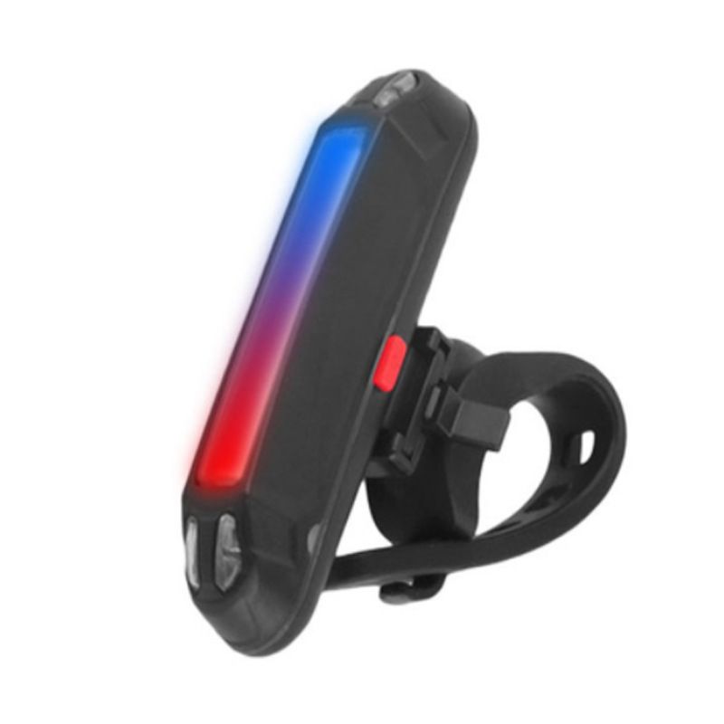 Feu arrière de vélo à LED COB pour l'extérieur, charge USB, haute luminosité, rouge, bleu, pour la conduite de nuit_voghion.com