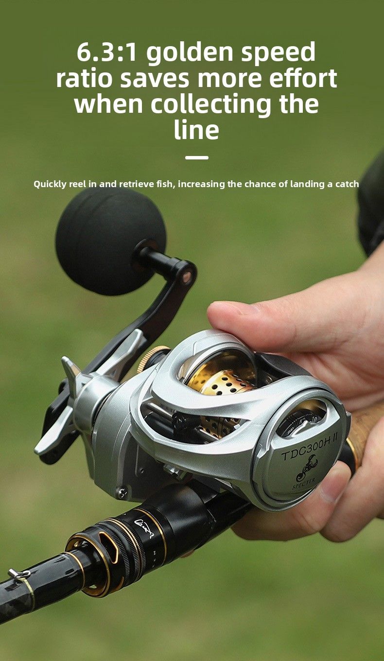 Chilun Leiqiang Black Special Water Drop Wheel Lure Big Fish Ultra Long Casting Giant Anti-explosion Line Left And Right_voghion.com