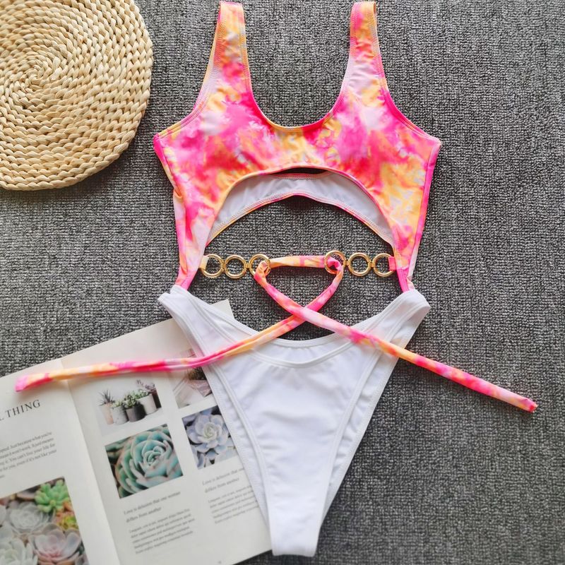 Sexy Bikini Set With Metal Rings & Bow Details – High Elastic Nylon Swimsuit, Padded Triangle Top & Brazilian Bottom For Beach, Pool, Vacation_voghion.com