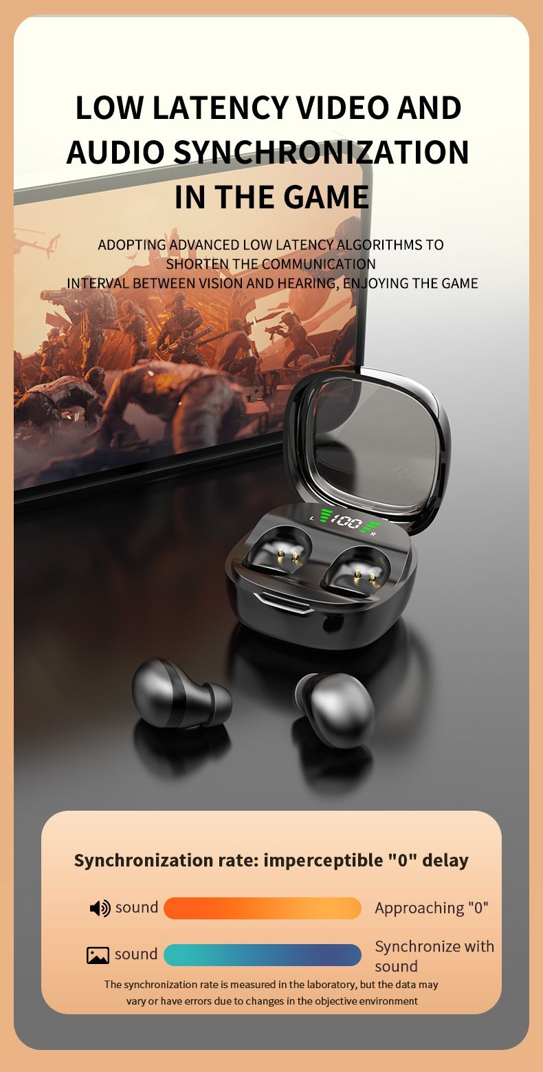 Auricolare Bluetooth wireless ultra-mini per dormire, ultra-sottile, nessun dolore per dormire di lato, confortevole, di lunga durata, riduzione del rumore, latenza ultra-bassa_voghion.com