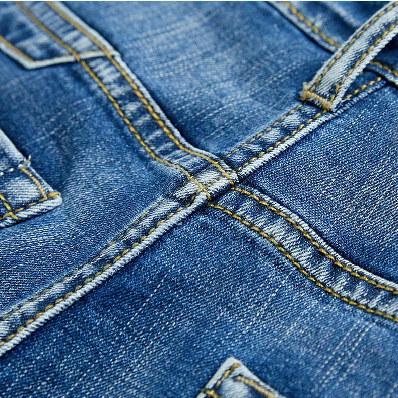 Men's 2023 Summer Men'S Slim Denim Shorts Business Casual Fashion Loose Stretch All-Match Jeans Male High-End Brand_voghion.com