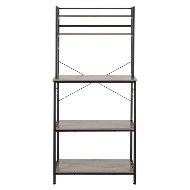 Oven Shel Hooks Utility With Bakers Stand 5Tier 10 Storage Industrial Rack Free Kitchen Kitchen Cart Standing Microwave SShaped_voghion.com