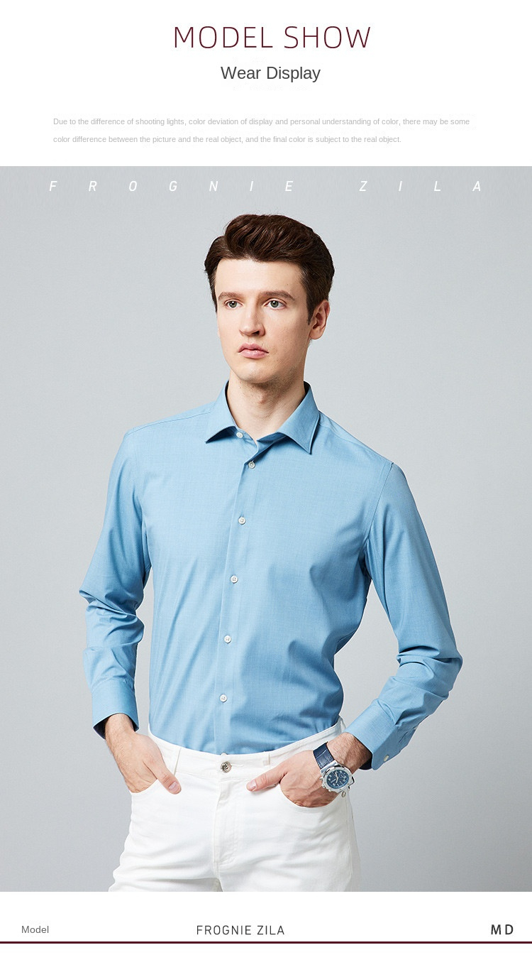 Camicia a maniche lunghe da uomo casual semplice da cento torri classica da uomo per la primavera e l'autunno_voghion.com