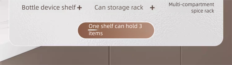 Kitchen Spice Household Multifunctional Seasoning Storage Rack No-Drill Wall-Mounted Multi-Layer Shelf_voghion.com