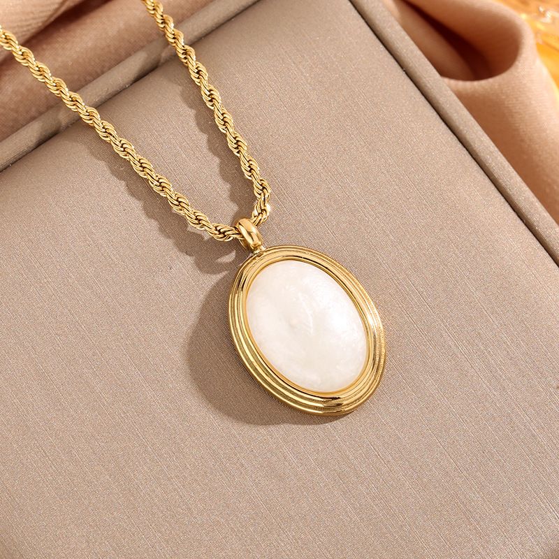Collana Meichen in Fritillaria bianca naturale francese per donna, con un tocco di lusso leggero e di alta qualità, colletto resistente allo sbiadimento._voghion.com