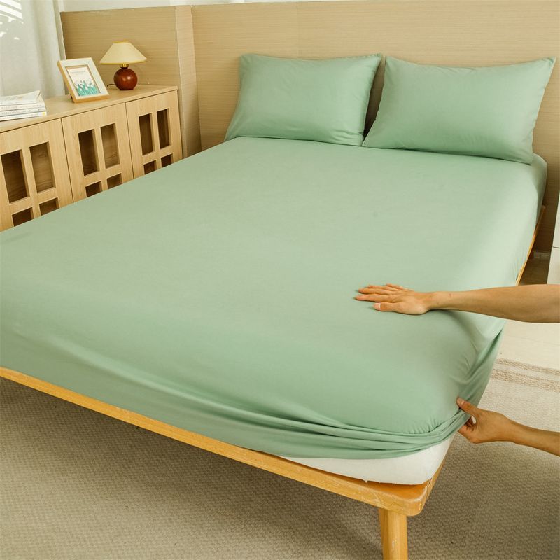 Coprimaterasso antipolvere per lenzuolo di colore solido_voghion.com