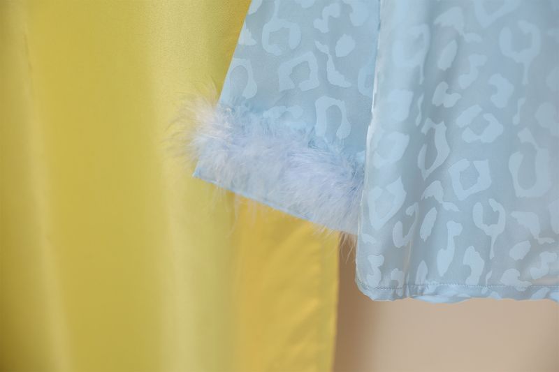 Dames nachtkleding pyjama's lente en herfst ijs zijde lange mouwen hoogwaardige zijde veren luxe huiskleding_voghion.com