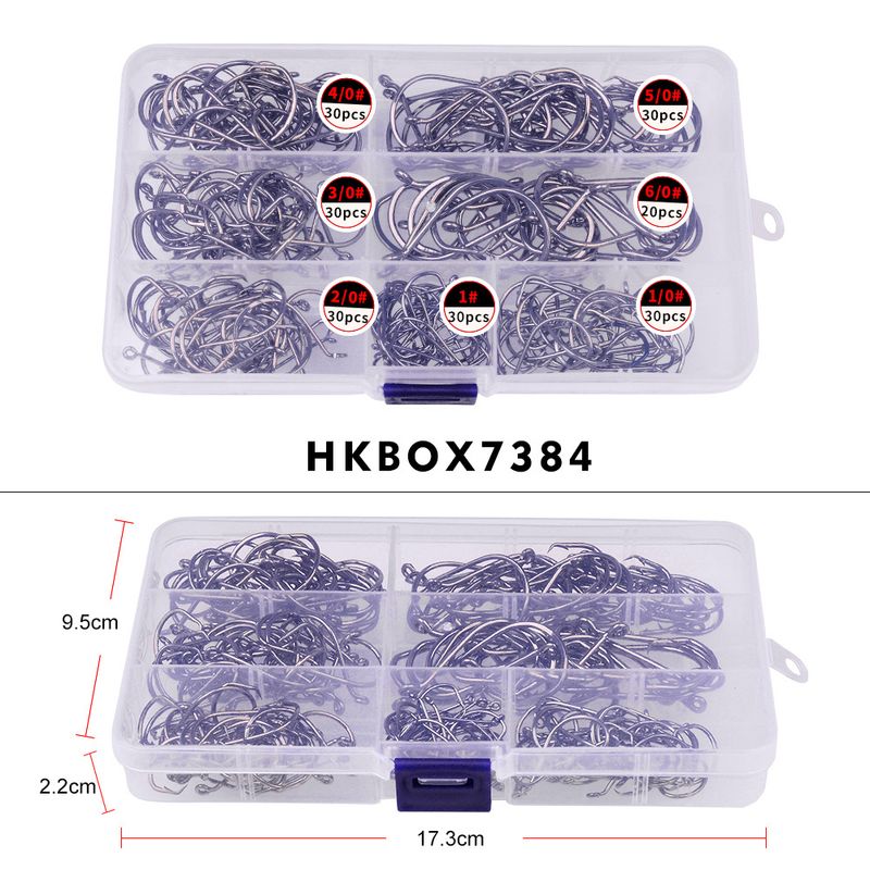 PRO BEROS Brand Fishing Gear High Carbon Steel Octopus With Barbed Fish Bulk Single Hooks 100 Pieces/Pack_voghion.com