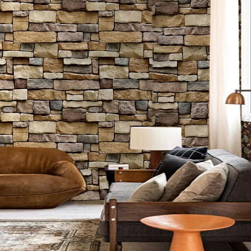 Brick Pattern 3D Self-Adhesive DIY Photo Live Streaming Background Wall Living Room Dormitory PVC Wallpaper_voghion.com