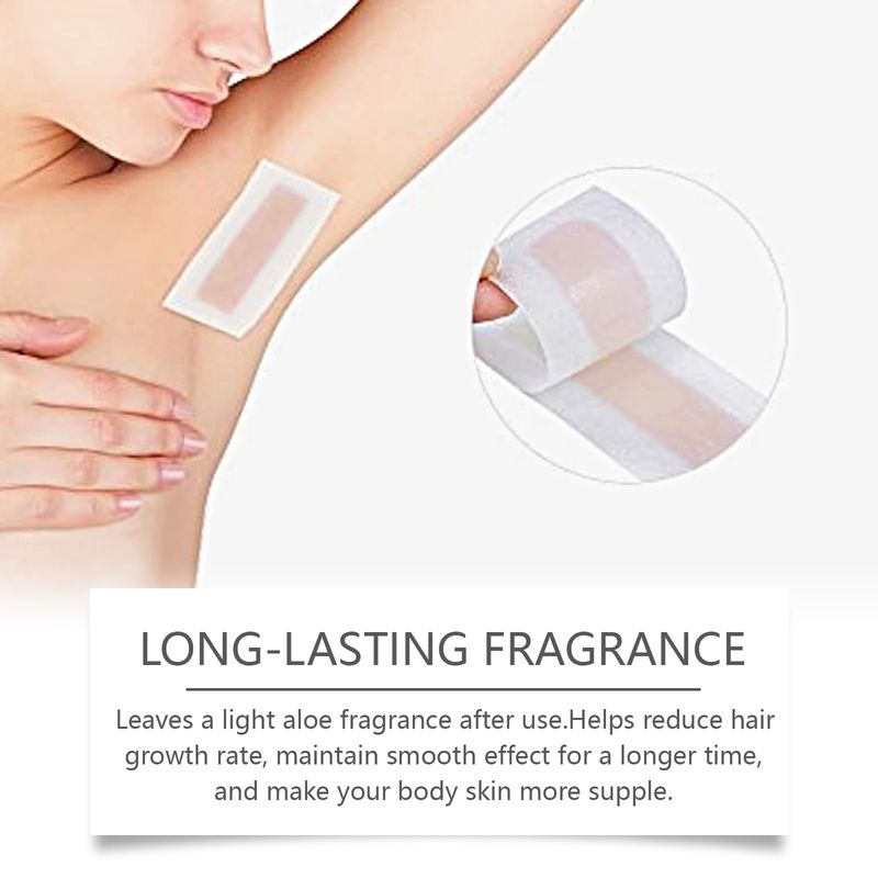 Strisce profumate OCEAURA, depilazione delicata, idratante, rinfrescante, per la pelle liscia del corpo_voghion.com