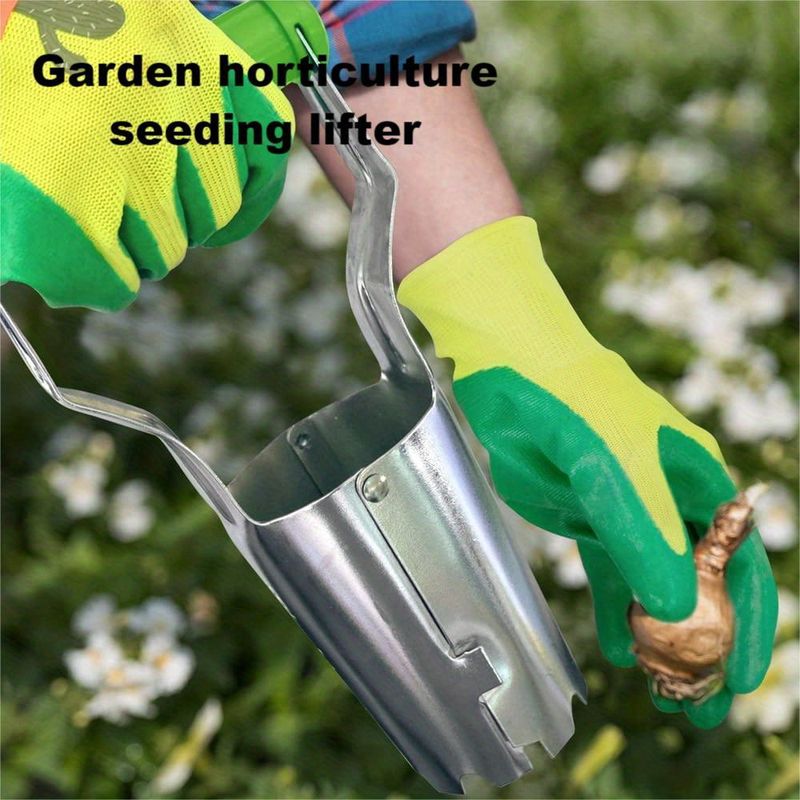 1 pièce Améliorez votre jeu de jardinage avec un ensemble d'outils de plantation de semis en acier inoxydable, rendez la plantation plus facile et plus efficace !_voghion.com