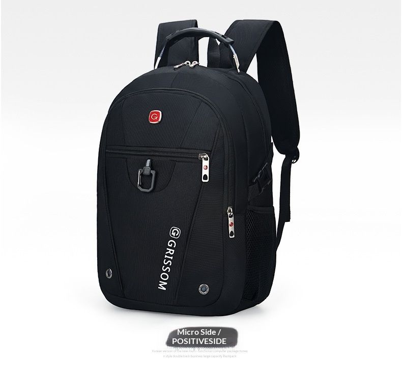 Satin Large Capacity Backpack Men, Double Shoulder Casual Travel Bag, Laptop Backpack, Bag For Middle School College Students,_voghion.com