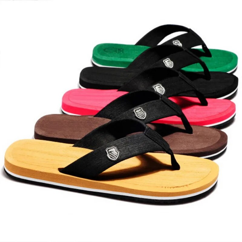 Infradito estivi Sandali da spiaggia Pantofole piatte casual antiscivolo 2023 Scarpe da casa per interni da uomo Scivoli da esterno_voghion.com