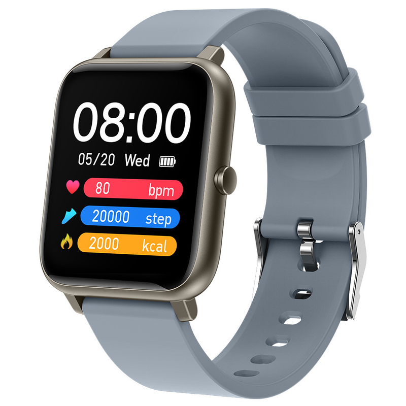 P22 Smart Square Watch Herzfrequenzmessung Blutsauerstoff-Schlafüberwachung Sport Bluetooth Smartwatch_voghion.com