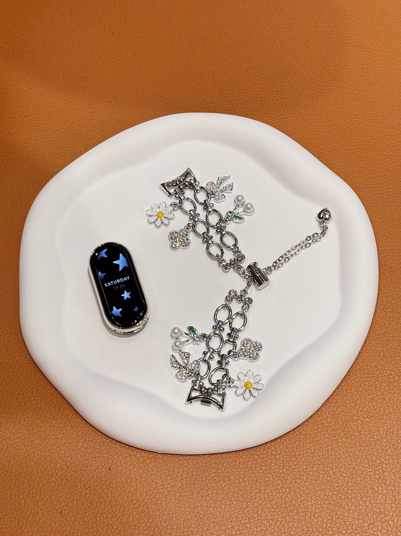 Uhrenarmband für Xiaomi Band 8 7 8Pro 7Pro 6 5 4 3 Love Crystal Temperament Armband Uhrenarmband_voghion.com